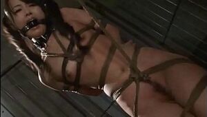 Chinese cooch Suzu Wakana gets restrain bondage t. and lashed like a bi-atch