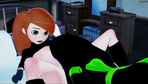 Kim Possible licking Sheego's honeypot before they scissor - Kim Possible Girl/girl Hentai.