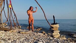 COMPILATION TRAVEL Naked - RUSSIAN Tart Naturist Woman SASHA BIKEYEVA