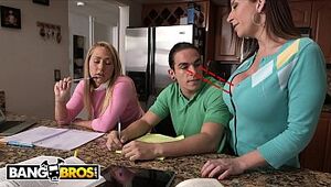 BANGBROS - Stepmom Sara Jay Entices Carter Cruise and Peter Green Into A Threeway