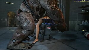 Mass Effect females getting banged rigid by grotesque 3 dimensional Monsters - Compilation